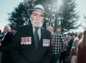 George Ballard, photographed at the 2024 Bathurst Anzac Day parade, served as a member of the Malayan Emergency from 1961 until 1963. Picture by James Arrow