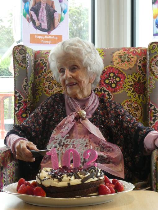 Nancy Meyer celebrated 102 happy years on January 28. Picture: Banksia Villages