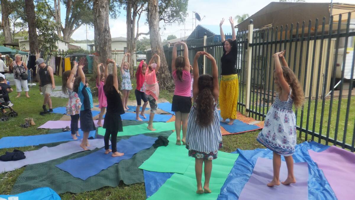STRETCH IT: Yoga instructor Emma Livissianis will be back in the library on Monday, October 8 for another free yoga session for kids. Bookings are essential as places are limited. Call 6333 6281.