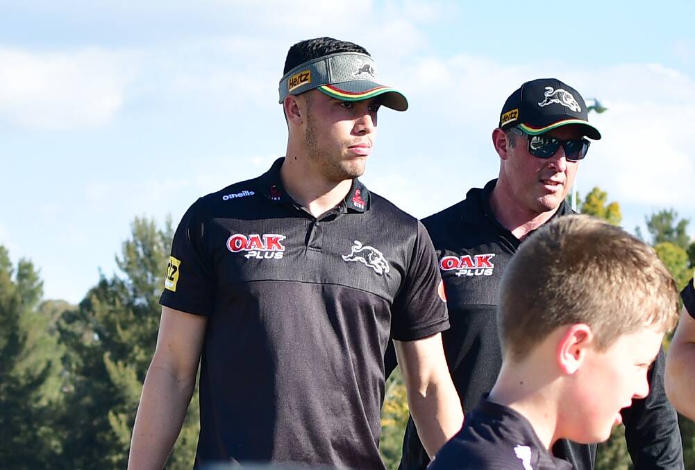 BACK TO BATHURST: Penrith Panthers flyer and Forbes product Charlie Staines will be back at Carrington Park on Saturday, a place where's he played before but with the Western Rams. Photo: BRADLEY JURD