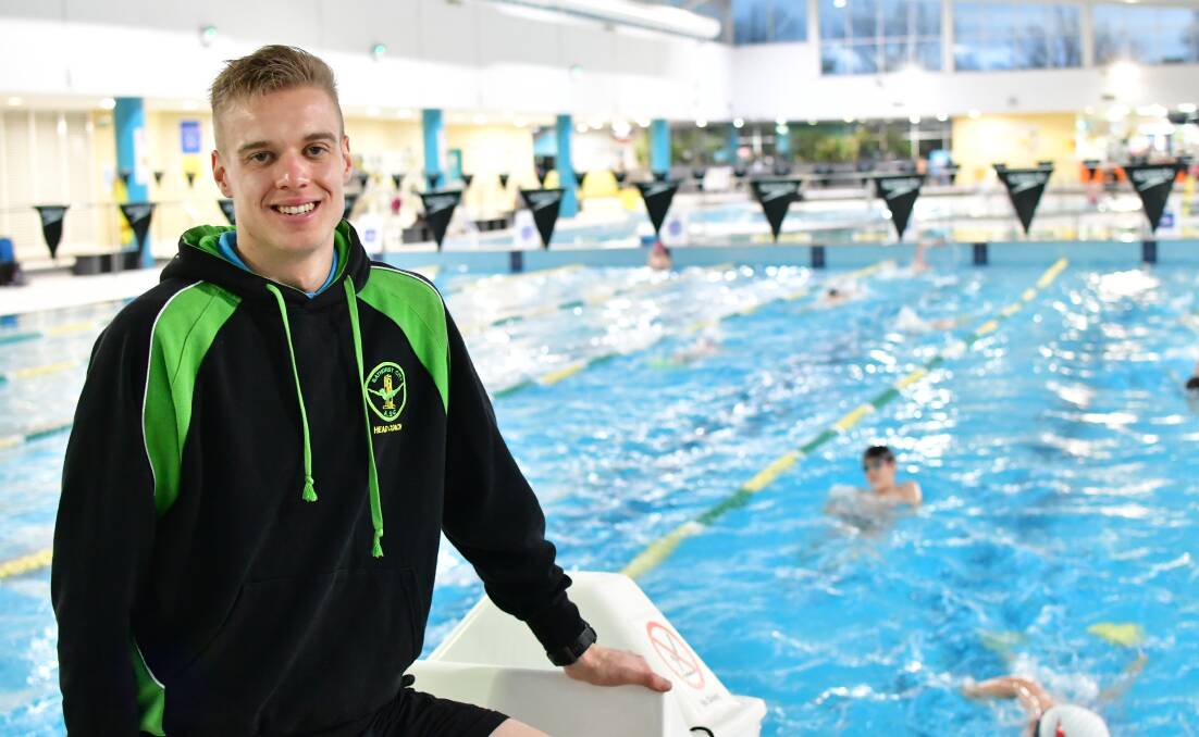 BACK TO IT: Bathurst Swim Club coach Josh Stapley is excited for club to get back to normal in the coming weeks. Photo: ALEXANDER GRANT