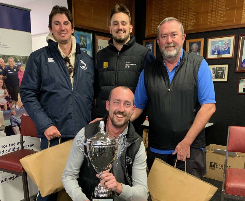 FUNDRAISER: The winners of the Men of League charity golf day on Sunday - Jim Connors, Richard Connors, Wylie Waterford and Kurt Waterford. Photo: CONTRIBUTED