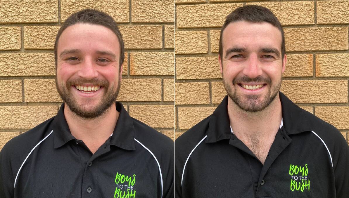GIVING BACK: Bathurst Panthers teammates and brothers Jake and Jed Betts have taken on full-time gigs with Boys To The Bush. 