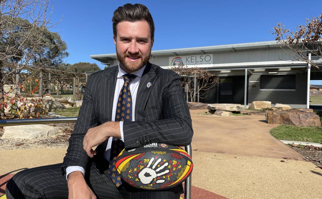 RECONCILIATION: Bathurst deputy mayor Ben Fry outside the Kelso Community Hub ahead of Friday afternoon's event. Photo: BRADLEY JURD