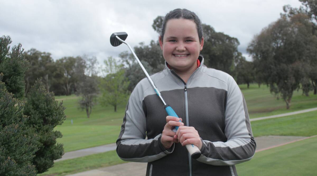 READY TO GO: 12-year-old Maiv Dorman has been selected in the WRAS golf team for the first time. Photo: BRADLEY JURD