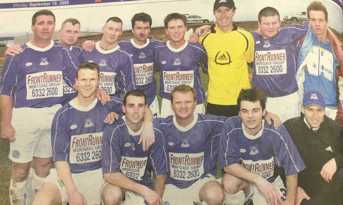 BACK IN THE DAY: The Bathurst '75 team after its triumphant 1-0 win over Dubbo Bulls in the 2005 Western Premier League grand final. 