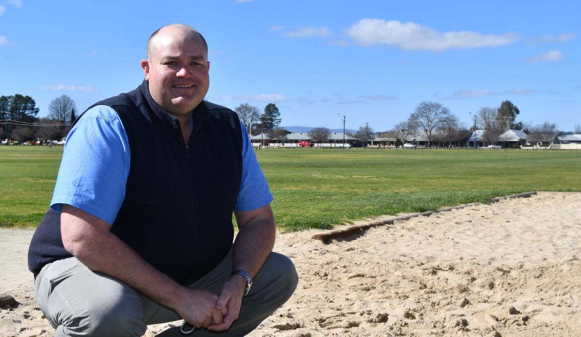 ON THE MOVE: Bathurst Little Athletics president Mike Curtin at Morse Park, the new home of the club this summer. Photo: MURRAY NICHOLLS 