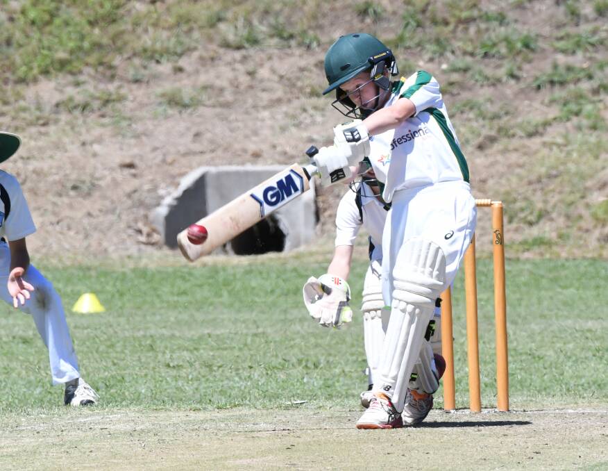 GAME ON: Blayde Burke will be chasing glory for Bathurst on Sunday, when his side plays Blue Mountains in the Mitchell Cricket Council under 12s decider. Photo: CHRIS SEABROOK 021019cu12s6