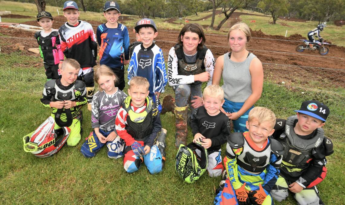 COUNTDOWN: Some of the junior riders who will compete in the opening round on Sunday. Photo: CHRIS SEABROOK 013122cbikes2