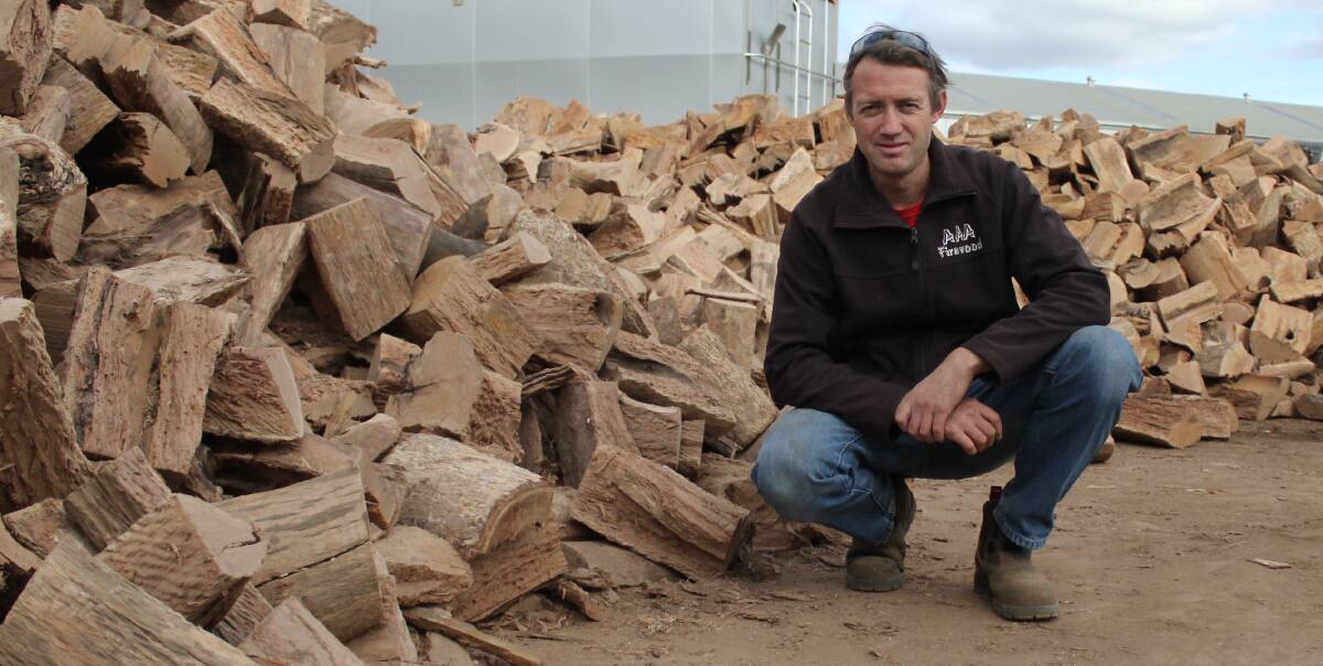 WINTER IS HERE: AAA Firewood owner Lachlan Roberts has been kept busy this winter providing firewood to the Bathurst community. Photo: BRADLEY JURD