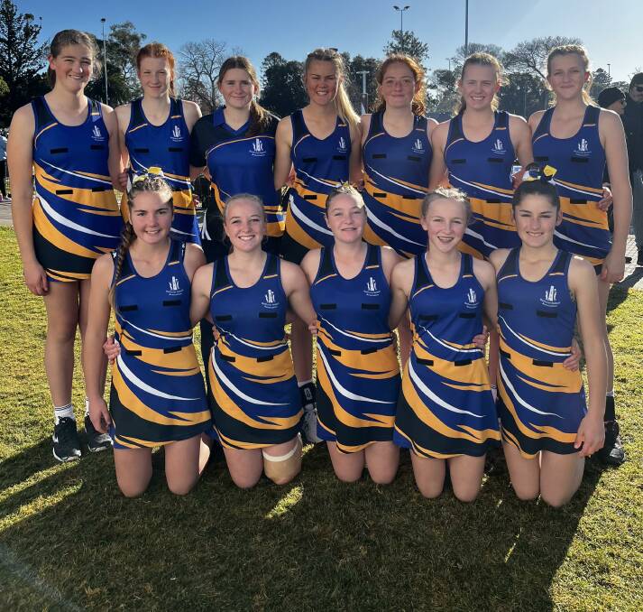 The Bathurst under 15s netball team that competed in the state championships in Maitland over the long weekend. Picture supplied