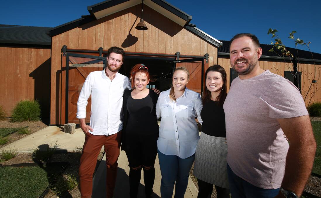 FUNDRAISER: Benjamin Fry, Kayla Atkins, Melissa Bornen, Mel Hodges and Ben Stevens are ready for this year's HOPE fundraiser at BoxGrove on Saturday. Photo: PHIL BLATCH