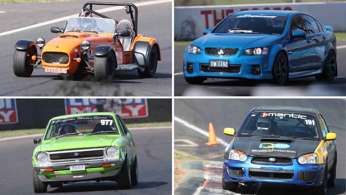 HILL TIME: (Clockwise top left) Garry Christopherson, Trevor White, Taylor Leggett and Steven Griffiths all featured at last year's Esses event. Photos: PHIL BLATCH