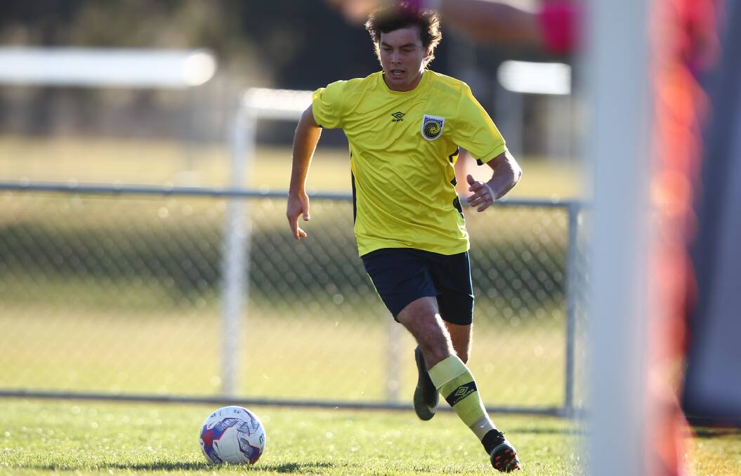 INJURY: Jaiden Culbert suffered a suspected anterior cruciate ligament (ACL) injury in Western NSW FC's trial against Wagga City Wanderers on Sunday. 