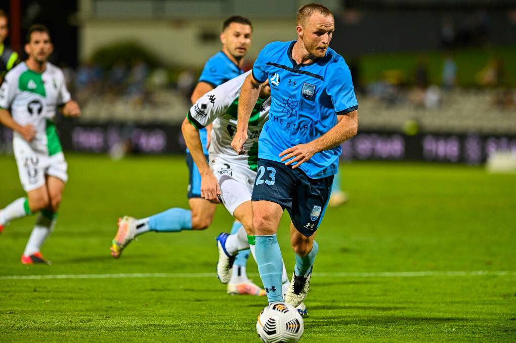 DRAW: Rhyan Grant, pictured in action for Sydney FC, and his Socceroos teammates were held to a 0-0 draw with Saudi Arabia. Photo: KEITH McINNES