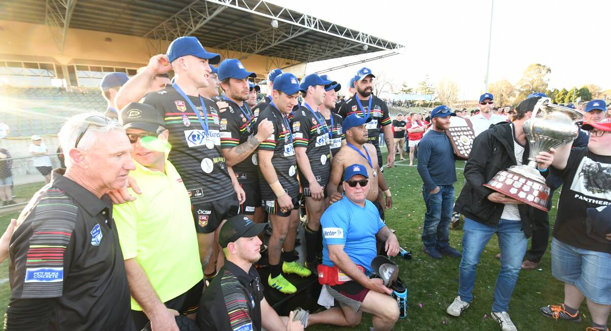 Bathurst Panthers following its Group 10 premier league grand final win in 2019. 