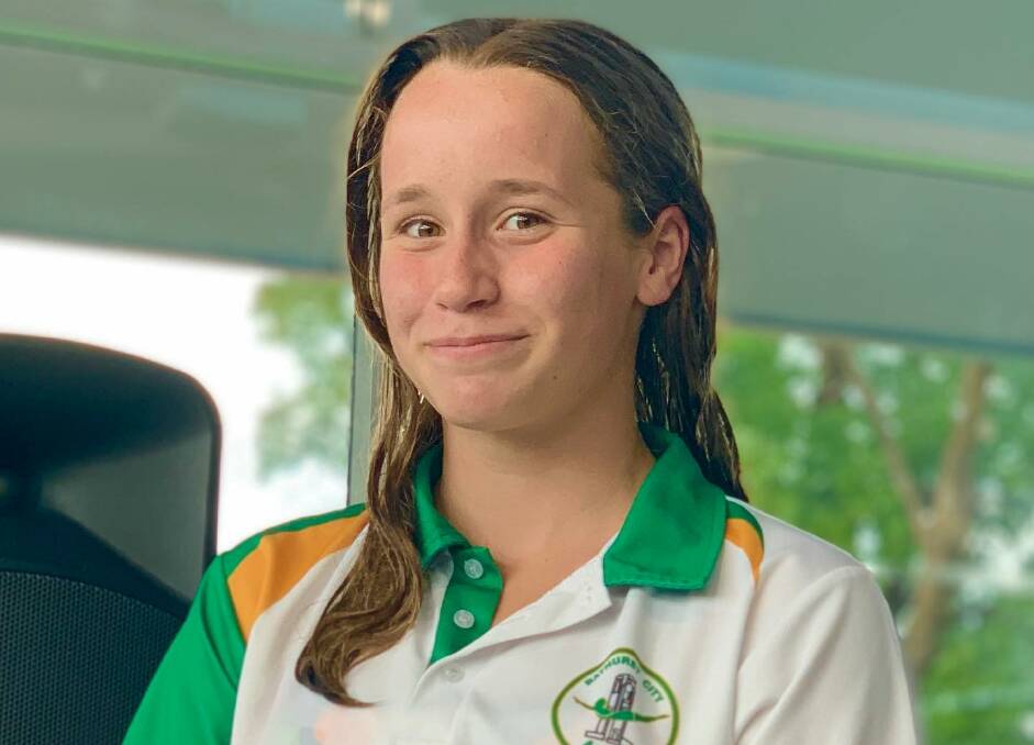 IN FORM: Bathurst swimmer Sienna Whalan featured at the Australian Age Swimming Championships on the Gold Coast from April 10-13. 