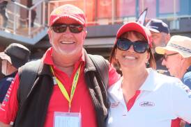 Colin Davis and Narelle Carter were at the Bathurst 1000 on Sunday, having made the trip from Newcastle. Picture by James Arrow