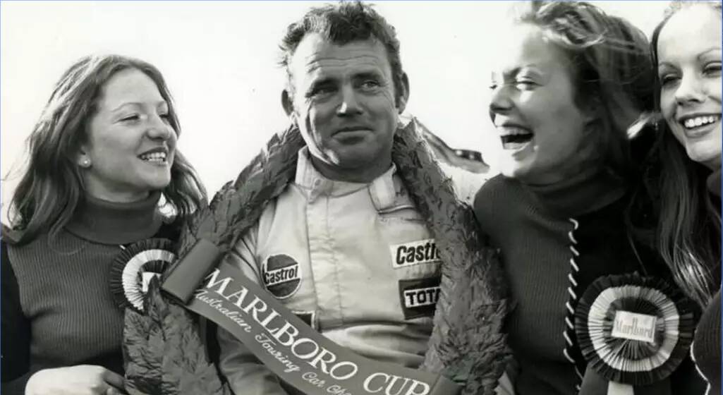 GLORY DAYS: Bob Jane after winning the 1972 Australian Touring Car Championship. He won the inaugural Great Race in 1963. Photo: SUPPLIED