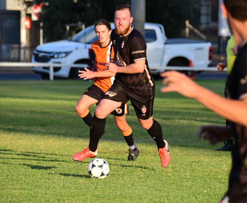 AWAY LOSS: Ryan Peacock in action for Panorama in his team's 3-1 loss to Dubbo Bulls on Saturday. Photo: BELINDA SOOLE