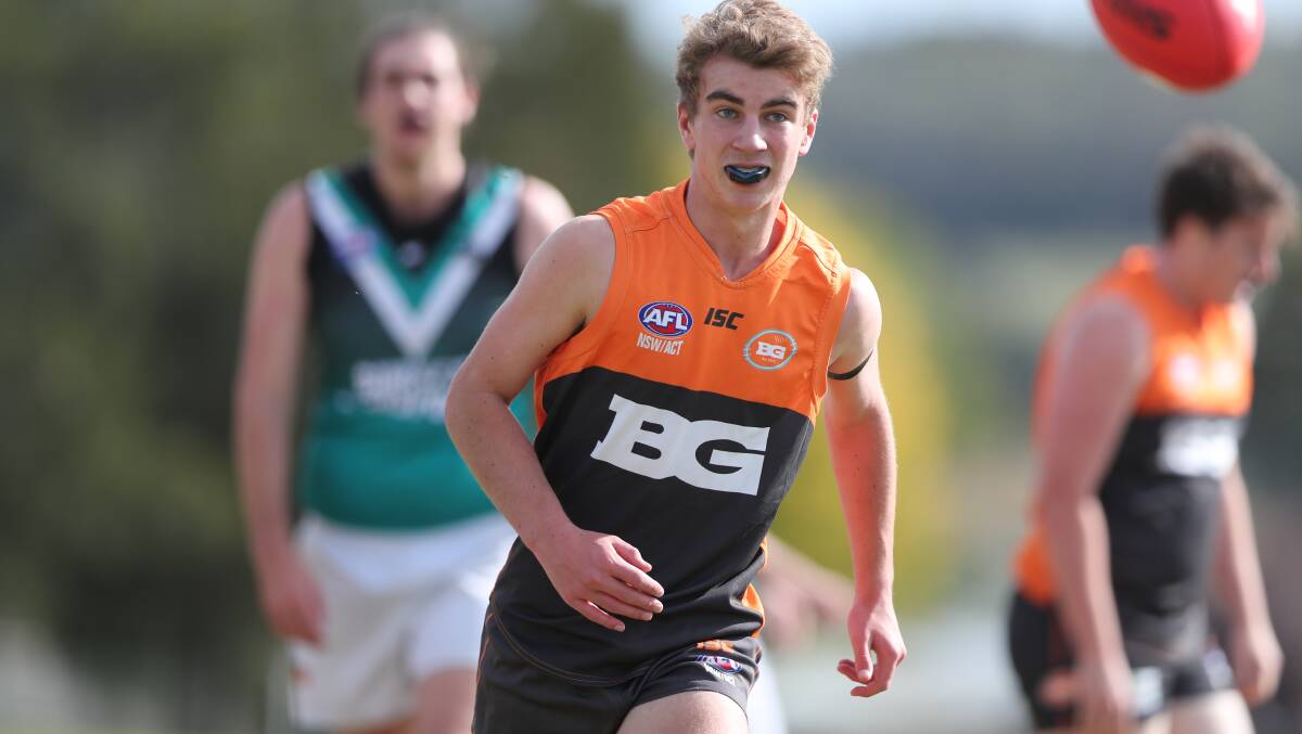 GAME ON: Bathurst Giants' Jacob Molkentin is hoping for success in Saturday's local AFL Central West derby. Photo: PHIL BLATCH