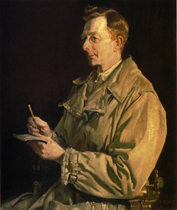 A portrait of Charles Bean in 1924, by George Lambert. 