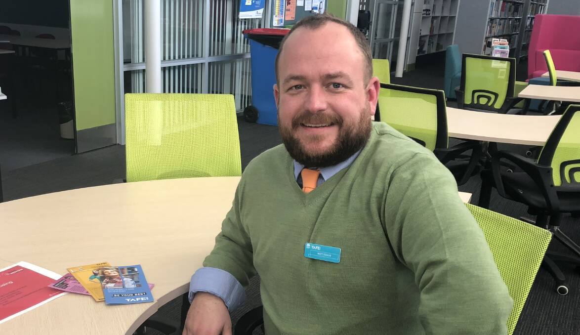 NEW GIG: TAFE NSW Bathurt's Matt Felvus has been in his new role with TAFE Services Coordinators since April. Photo: SUPPLIED