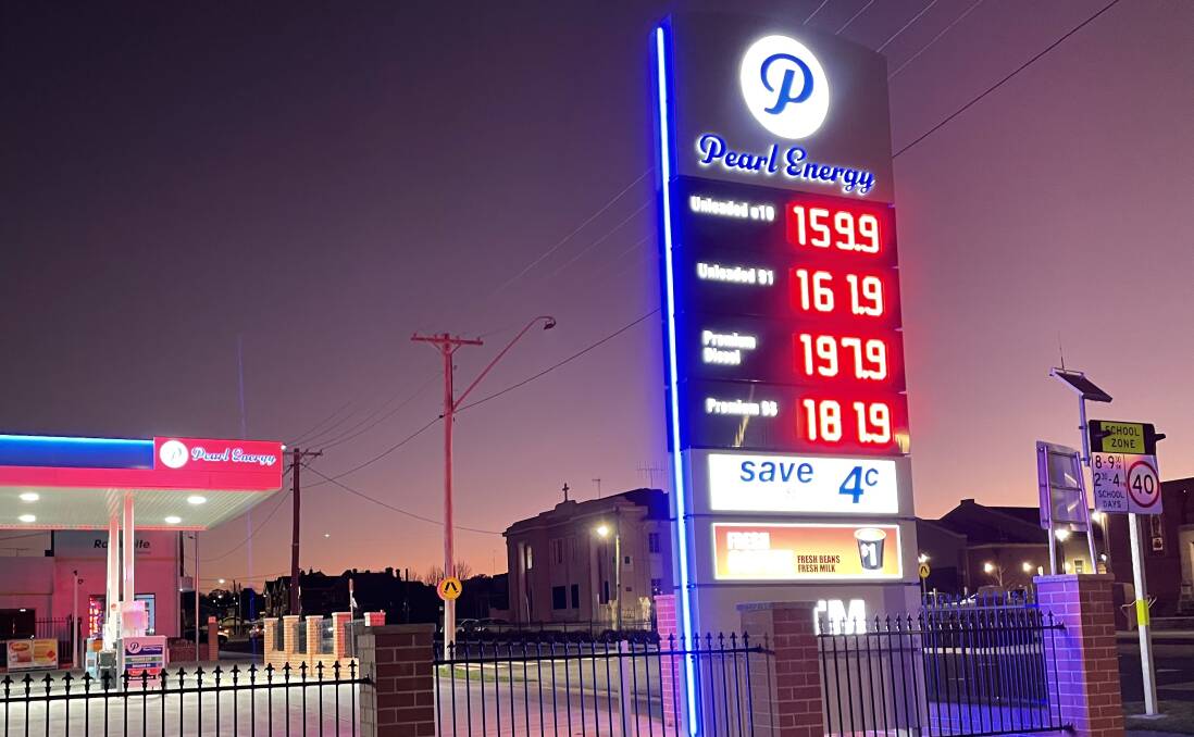 DOWN: Fuel prices in Bathurst have dropped by over 30 cents in the past month. Photo: BRADLEY JURD
