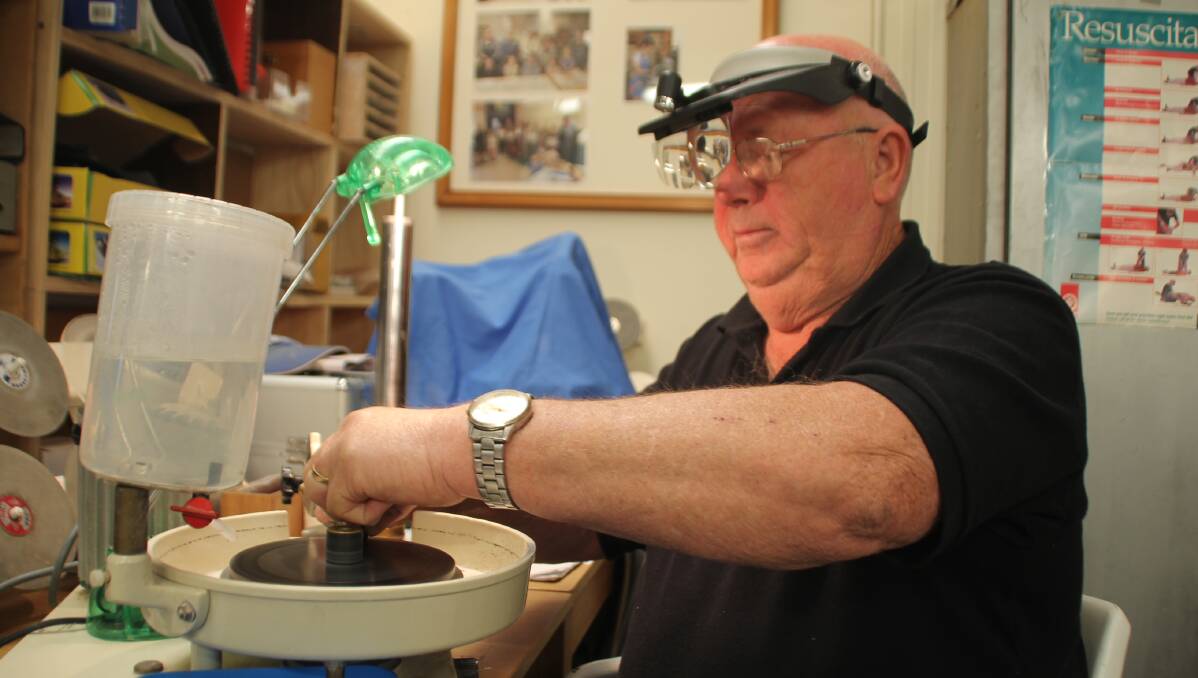 OPEN DAY: Neil Adams at the Bathurst Stamp, Coin, Collectables and Lapidary Club, ahead of the open day on Saturday, November 2. Photo: BRADLEY JURD