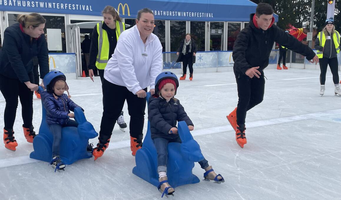 Over 3500 tickets have been sold for ice skating sessions for this year's Bathurst Winter Festival. Photo: BRADLEY JURD