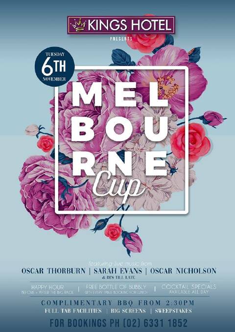 DAY OUT: Head down to the Kings Hotel on Melbourne Cup day to enjoy entertainment, food and cocktail specials. Photo: Facebook - @kingshotelbathurst