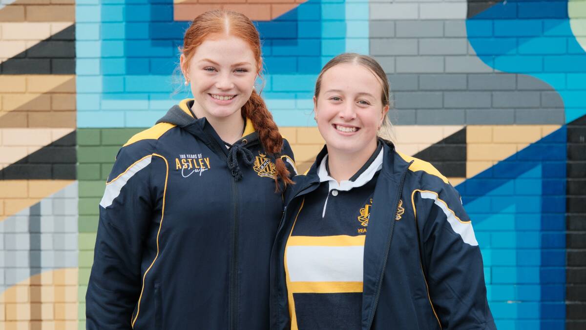 Poppy Channing (girls football) and Lorin Nobes (hockey) will captain their Astley Cup teams in 2023. Picture by James Arrow