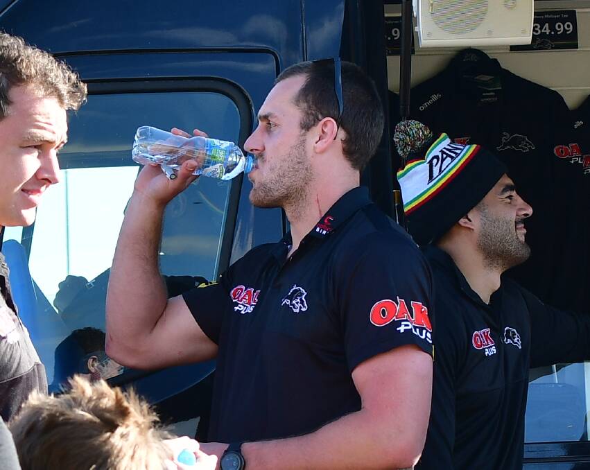 BACK OUT WEST: Penrith Panthers co-captain Isaah Yeo at Jack Arrow Sporting Complex on Thursday. Photo: BRADLEY JURD