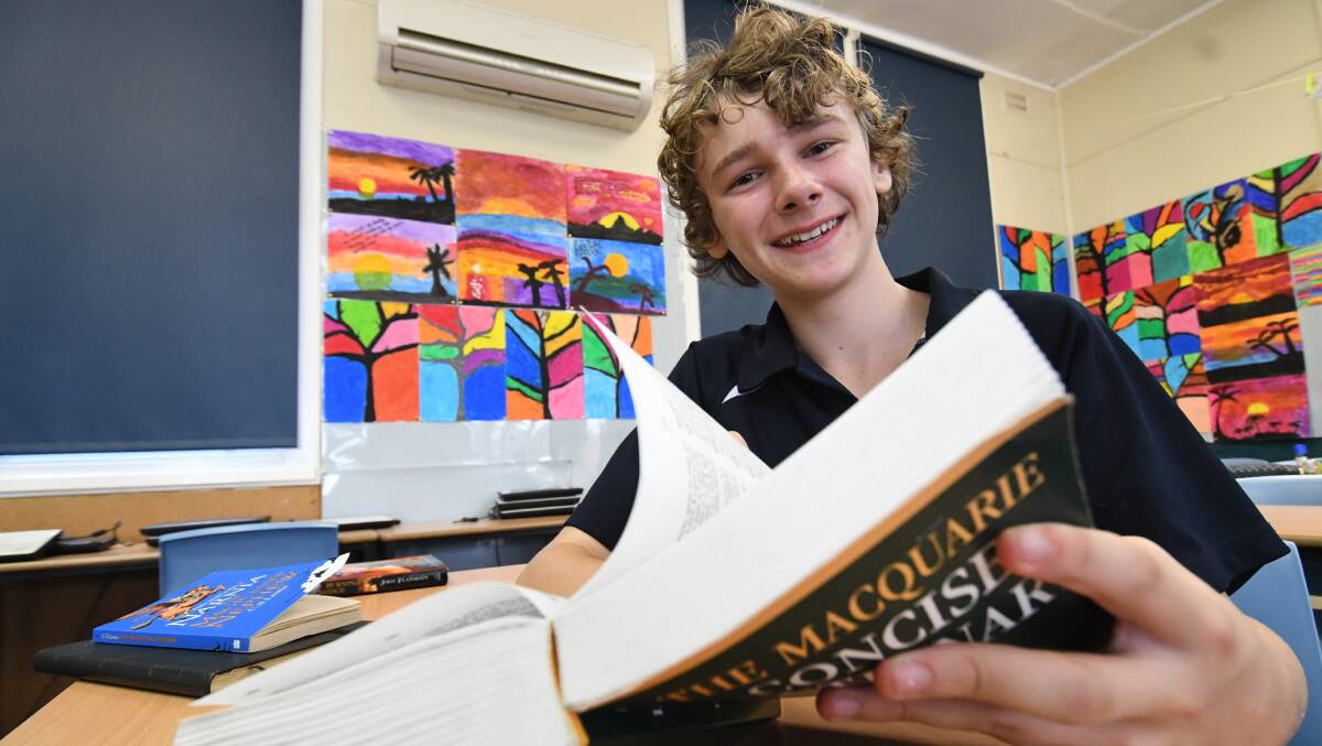 NEXT PAGE: Perthville Public School year six student Angus Mills is off to the Premier's Spelling Bee in November. Photo: CHRIS SEABROOK