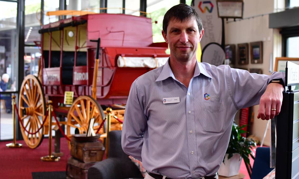 IN WITH A CHANCE: Bathurst Visitor Information Centre manager Dan Cove. Photo: BRADLEY JURD