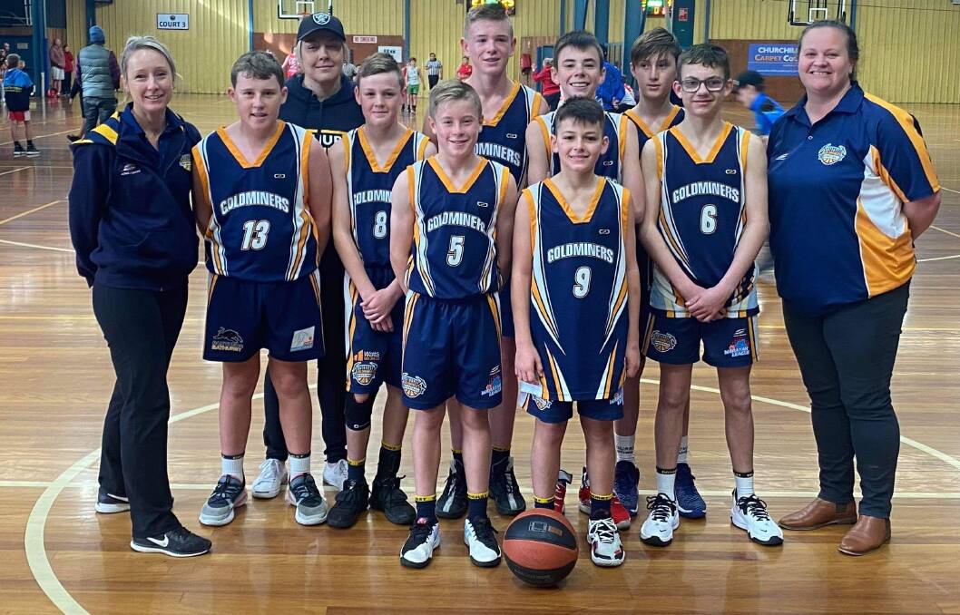SILVER: Bathurst Goldminers under 14s team after finishing second at the Country Championships on the June long weekend. Photo: CONTRIBUTED