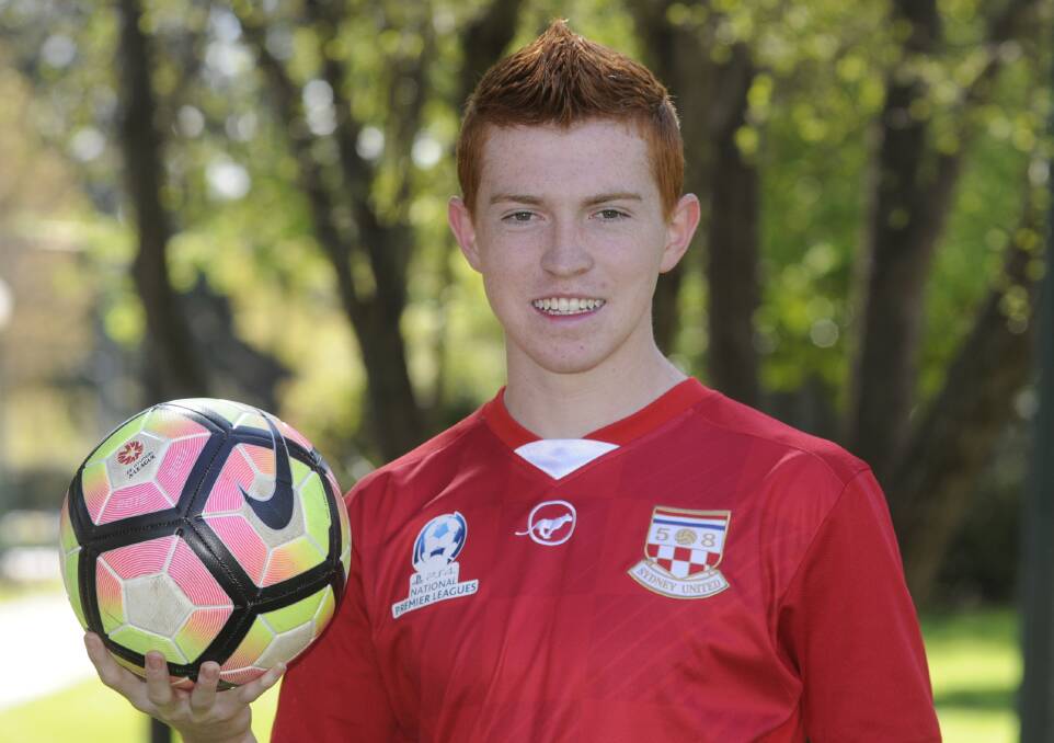 ON THE MOVE: Seventeen-year-old Hamish Lamberton is set to play for Sydney FC under 20s side in 2018. Photo: CHRIS SEABROOK 100217chamish