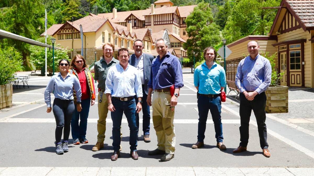 Paul Toole announced the funding for the Jenolan Caves on Thursday. Picture contributed.