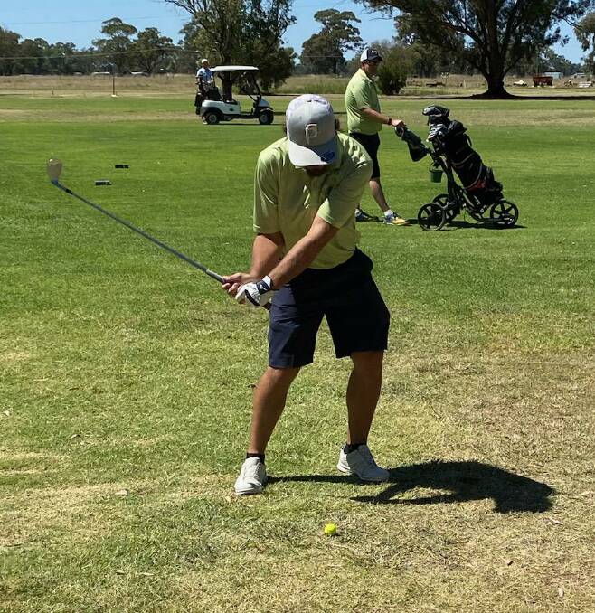ACTION: Steve McDonald in action for Bathurst earlier this Central West District Golf Association season. Photo: CONTRIBUTED