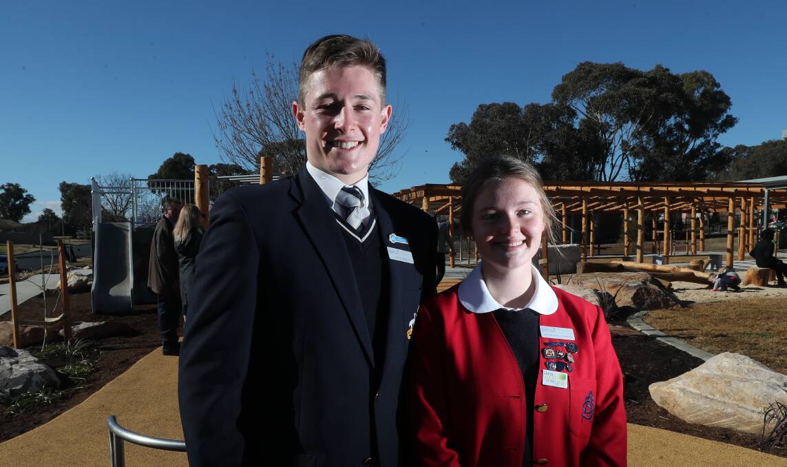APPLY NOW: Bathurst Youth Council mayor Jack Lynch and deputy mayor Natalia Burgess are encouraging young people to apply for a spot on the 2020-21 youth council . Photo: PHIL BLATCH