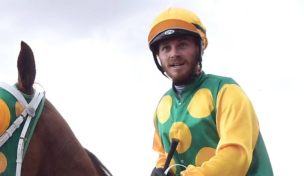 SUCCESS: Jake Pracey-Holmes (pictured) rode Red Marauder to victory at Cowra on Tuesday. Photo: BELINDA SOOLE