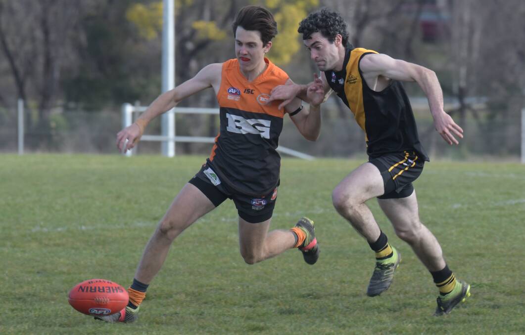 LOOKING AHEAD: Bathurst Giants' Bailey Brien playing in Orange earlier this year. Photo: JUDE KEOGH