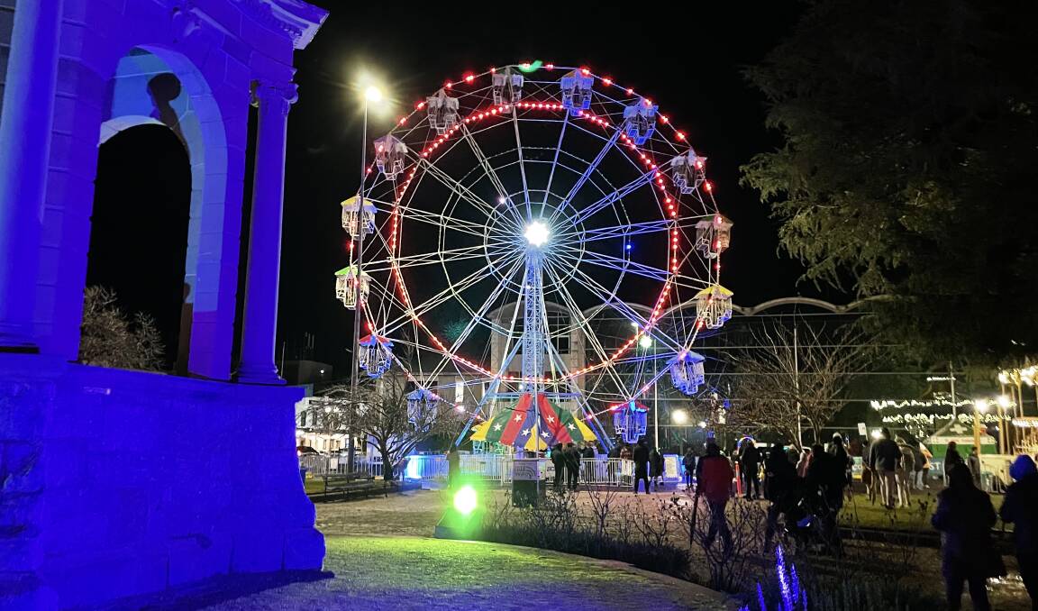 The Ferris wheel was popular on the opening night of the Bathurst Winter Festival.