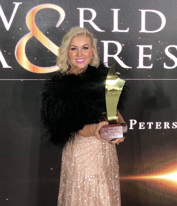 WINNER: Macquarie Medi Spa owner Karla McDiarmid was in Russia earlier this month, where her business won two awards at the World Luxury Spa Awards. Photo: SUPPLIED