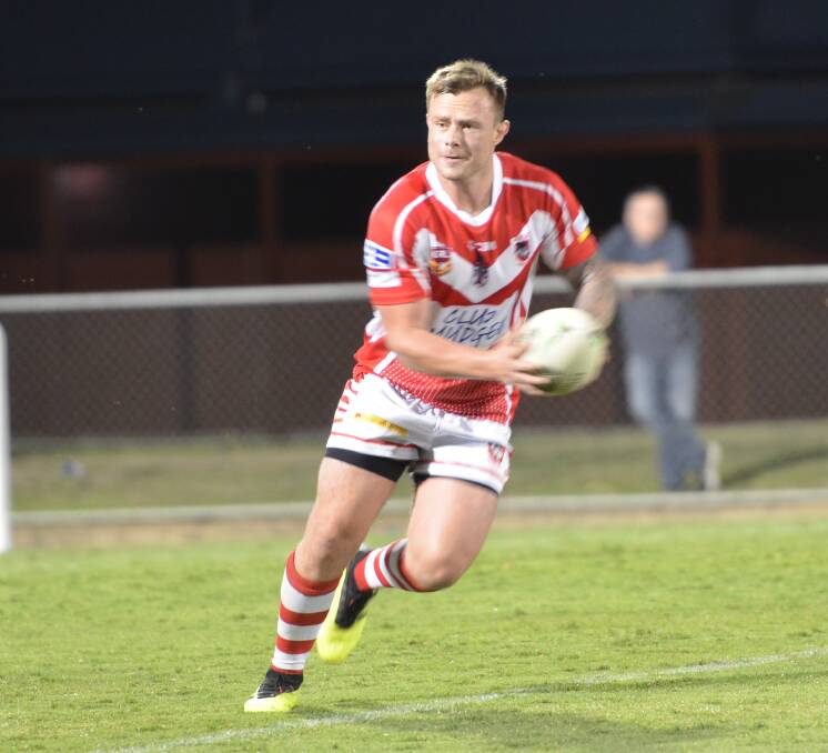 NO PLAY IN 2020: Harry Siejka playing for the Mudgee Dragons at the Bathurst Knockout earlier this year. His return to playing rugby league in his home region for the first time in 14 years has been cut short. 