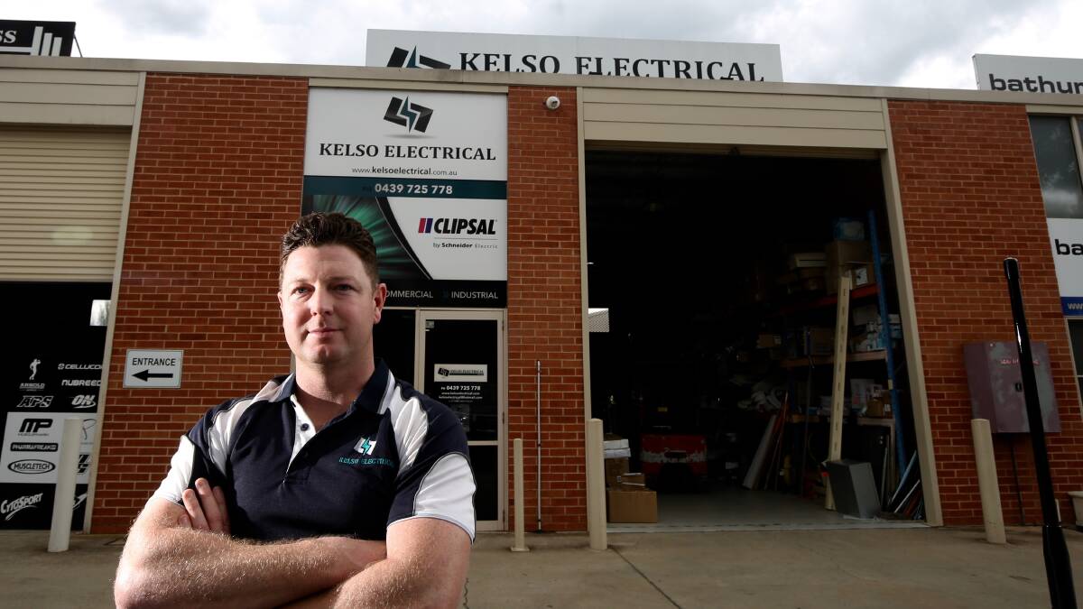 Kelso Electrical director Brad Schumacher. Photo: PHIL BLATCH