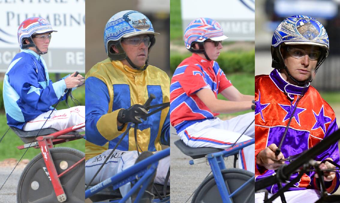 IN THE FINAL: From left to right: Amanda Turnbull, Trent Rue, Mitch Turnbull and Mat Rue will drive starters in the Star Trek Final on Friday night. 