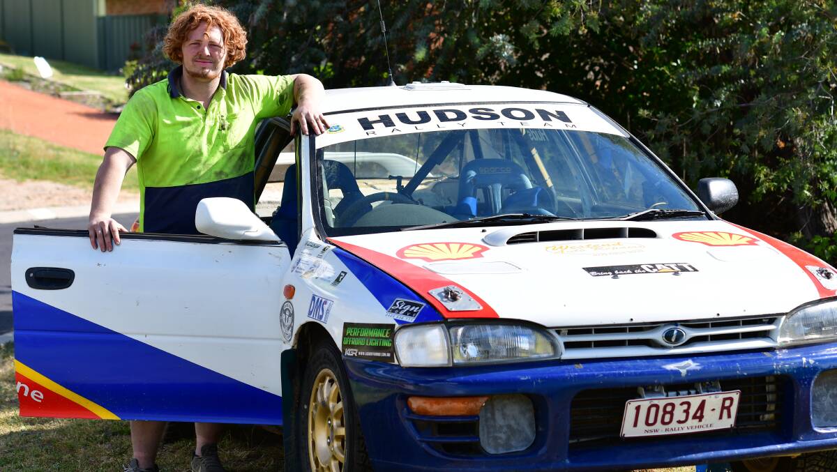 DEBUT: Bathurst driver Harrison Hudson will compete in his first rally on Saturday, previously being a pilot for his father. Photo: BRADLEy JURD