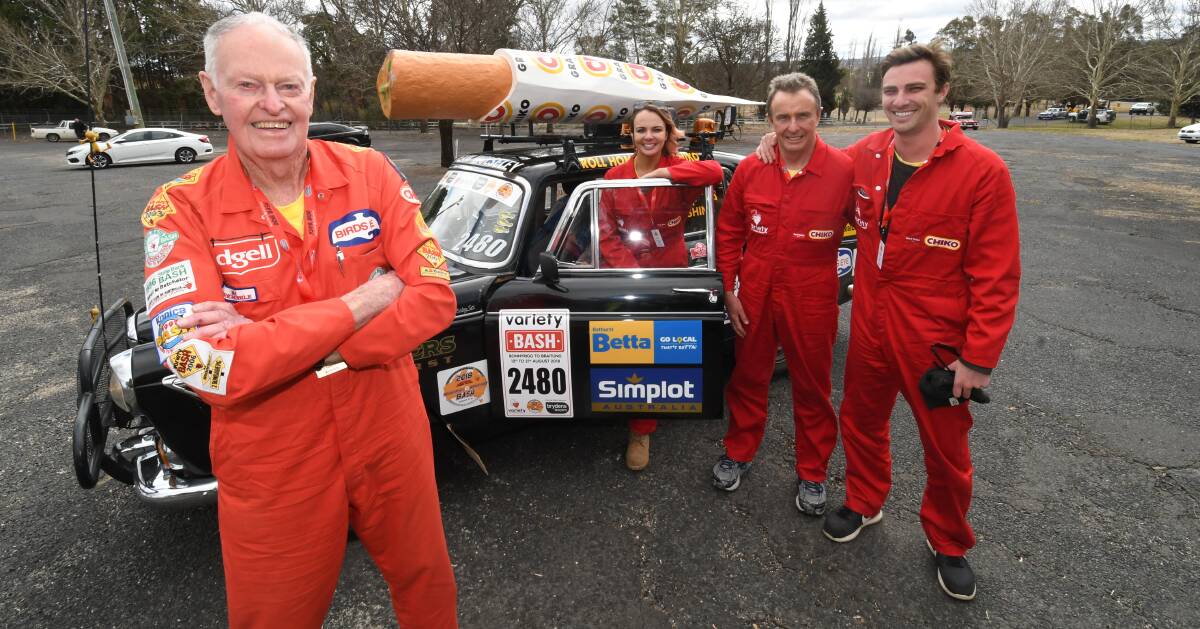 GOING AGAIN: Bathurst's John Lindsell (left) will become the first Variety Bash entrant to bring up 31 bashes. Photo: CHRIS SEABROOK