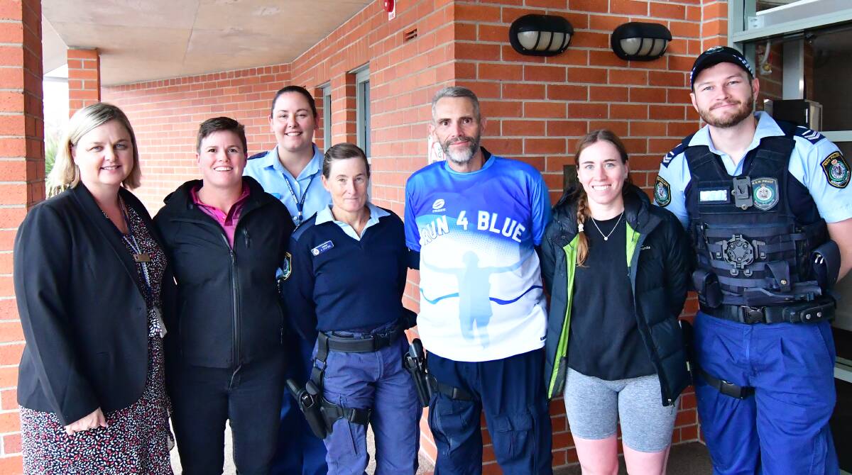 LEGACY: Members of Chifley Police District that will be supporting the Run 4 Blue charity this month. Photo: BRADLEY JURD